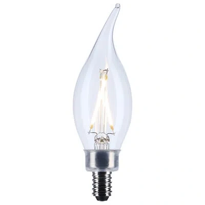 Satco Ca10 Led Candelabra Base Clear  Cct 120 Volt