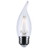 Satco Ca10 Led Medium Base Clear  Cct 120 Volt In Clear