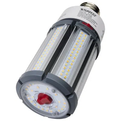 Satco Corncob Led, Dimmable Light Bulb, Selectable Cct, Ex39/extended Mogul Base In White;cool White