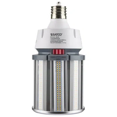 Satco Led Dimmable Light Bulb, Selectable Cct E39/mogul Base In White;cool White