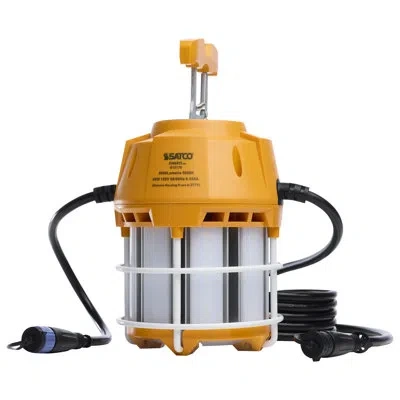 Satco Led Hi-pro Temp Work Light 5000k Corncob Shape 80 Cri Orange Finish