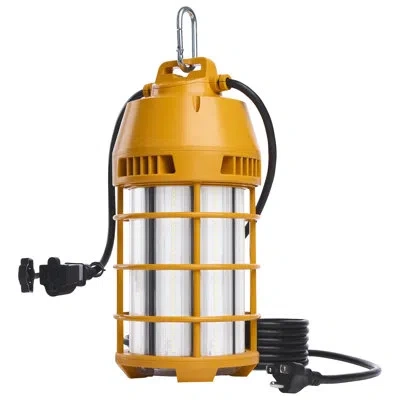 Satco Led Temporary Work Light 5000k Cct 120 Volt In Orange