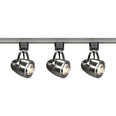 Satco Lyons 3-light Brushed Nickel Pinch Back Led Track Kit