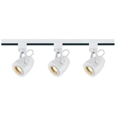 Satco Lyons 3-light White Pinch Back Led Track Kit