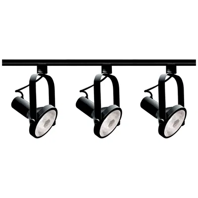 Satco Nuvo 3-light Black Par30 Gimbal Ring Track Kit