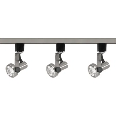 Satco Nuvo 3-light Brushed Nickel 50 Watt Gimbal Ring Track Kit
