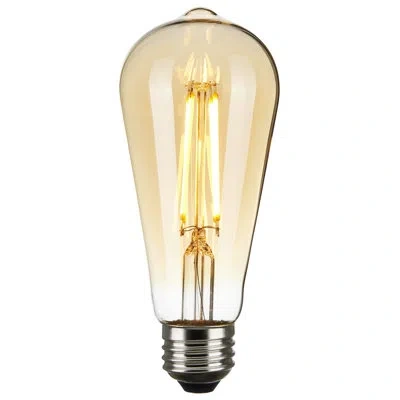 Satco St19 Led, Dimmable Light Bulb, E26/medium (standard) Base In Amber