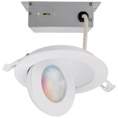 Satco Starfish 4" White Led Gimbal Downlight - Rgb Tunable White