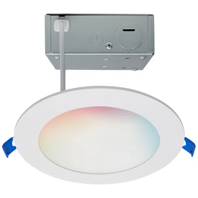 Satco Starfish 6" White Round Led Direct Wire Downlight - Remote Driver