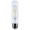 Satco T10 Led Medium Base Clear Cct 120 Volt In Clear