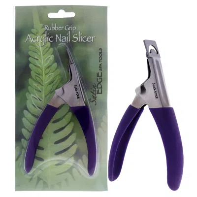 Satin Edge Rubber Grip Acrylic Nail Slicer By  For Unisex - 1 Pc Nail Slicer