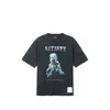 Satisfy Graphic-print Distressed-effect T-shirt In Black