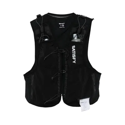 Pre-owned Satisfy 5l Justice Cordura Hydration Vest 'black' | Men's Size L/xl