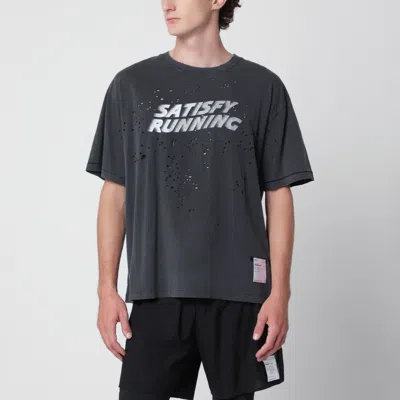 Satisfy Aged Mothtech Cotton T-shirt In Black