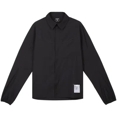 Pre-owned Satisfy Ambientwarp River Shirt 'black' | Men's Size L