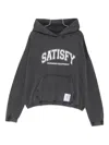 Satisfy Softcell Hooded Cotton Sweatshirt In Gray