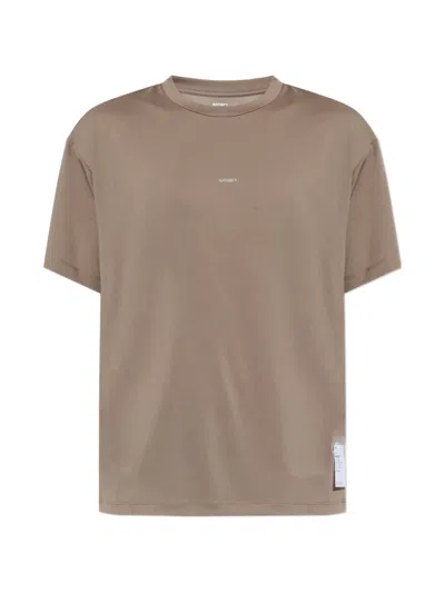 Satisfy Auralite Logo-print T-shirt In Brown