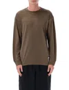 Satisfy Pleated Long Tee In Brown