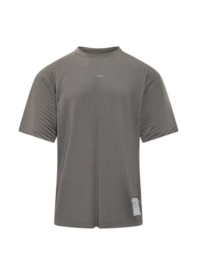 Satisfy Auralite Pleated T-shirt In Gray