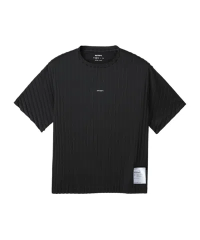 Satisfy Auralite Pleated T-shirt In Black