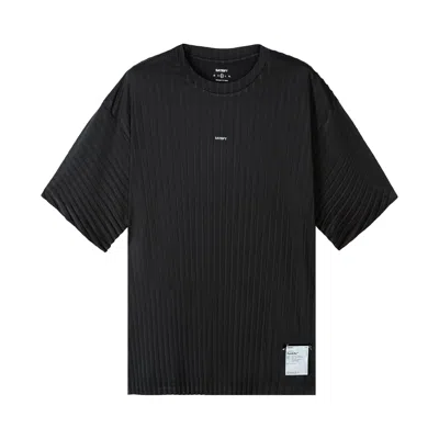 Pre-owned Satisfy Auralite Pleated T-shirt 'black' | Men's Size Xl