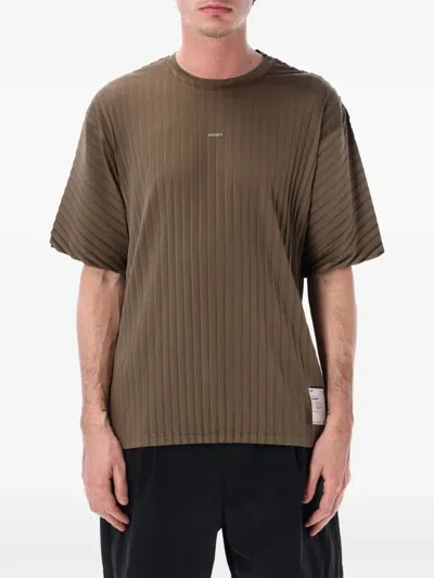 Satisfy Auralite™ Pleated T‑shirt In Brown