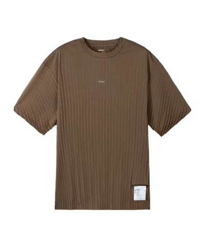 Satisfy Auralite Pleated T-shirt In Brown