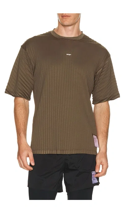 Satisfy Auralite Pleated T-shirt In Green