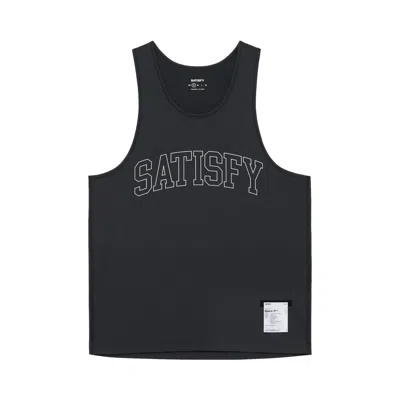 Pre-owned Satisfy Auralite Tech Singlet 'black' | Men's Size S