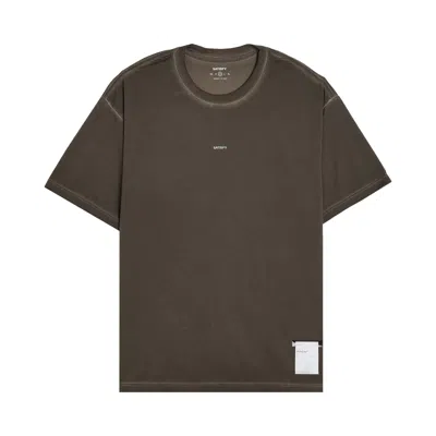 Pre-owned Satisfy Auralite T-shirt 'batik Mineral Falcon' | Grey | Men's Size M In Gray