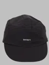 Satisfy 31000-00001 Recycled Polyester Flat Peak Baseball Cap In Black