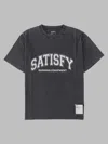 Satisfy Mothtech Printed Cotton Jersey T-shirt In Black