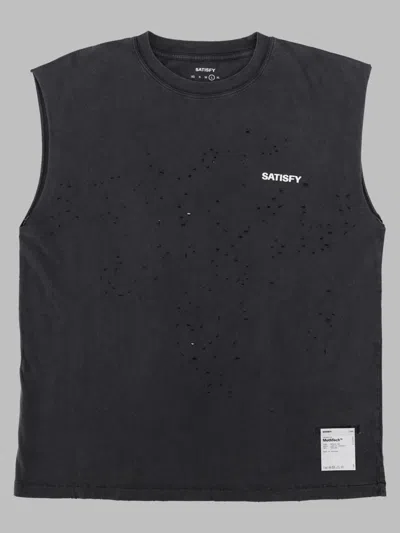 Satisfy Black Core Logo T-shirt For Men