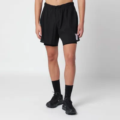 Satisfy Black Rippy Cordura Trail Mini Shorts