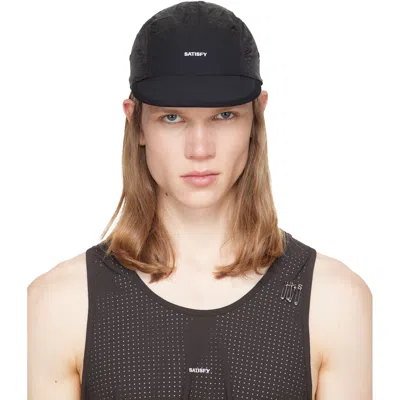 Satisfy Black Rippy Trail Cap