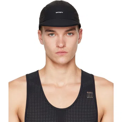 Satisfy Black Rippy Trail Cap