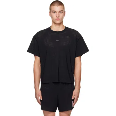 Satisfy Black Space-o Running Top In Black Sa