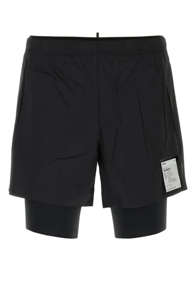 Satisfy Black Stretch Nylon Bermuda Shorts