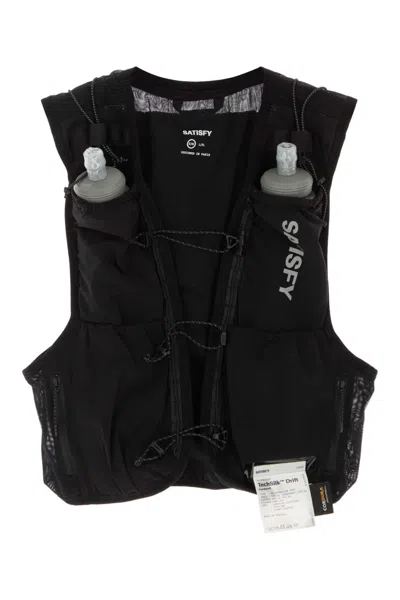 Satisfy Black Stretch Nylon Mini Vest