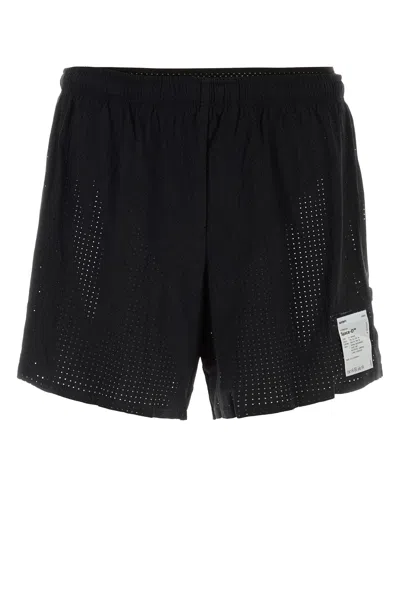 Satisfy Black Stretch Nylon Space-o Bermuda Shorts