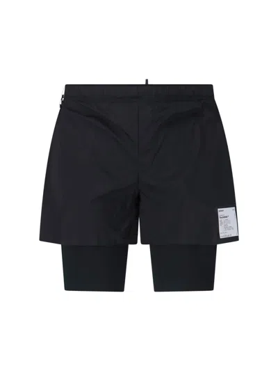 SATISFY BLACK TECHSILK 8 PERFORMANCE SHORTS