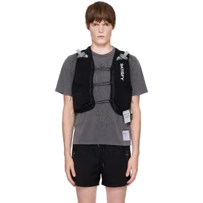 Satisfy Black Techsilk Drift Cordura 5l Hydration Vest