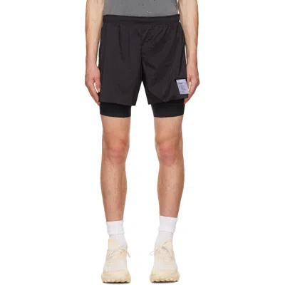 Satisfy Black Techsilk Shorts In 00000 Black