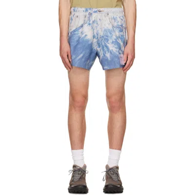 Satisfy Blue Peaceshell Unlined Shorts In 61g00 Bleached Blue