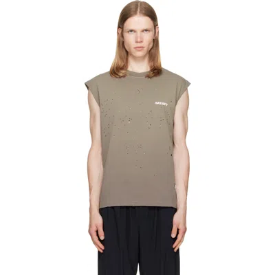 Satisfy Brown Mothtech Muscle Tank Top