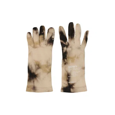 Pre-owned Satisfy Cloudmerino Liner Gloves 'batik Falcon' | Brown | Men's Size L