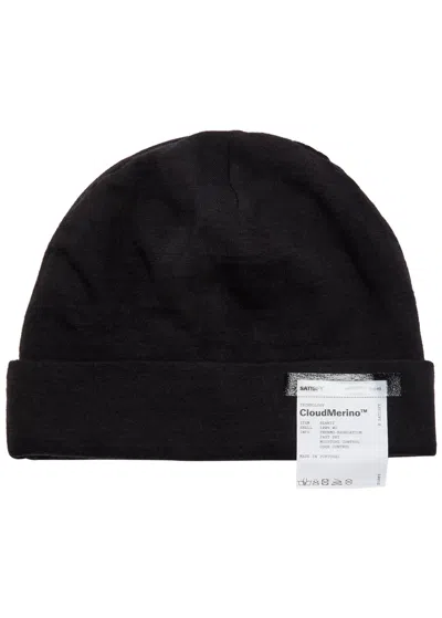Satisfy Cloudmerino Wool Beanie In Black
