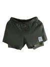 Satisfy Coffeethermal 8" Layered Shorts In Gray