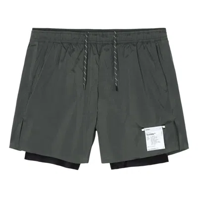 Satisfy Coffeethermal 8"" Shorts 'raven' In Green