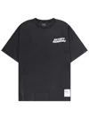 Satisfy Distressed Logo-print T-shirt In Black